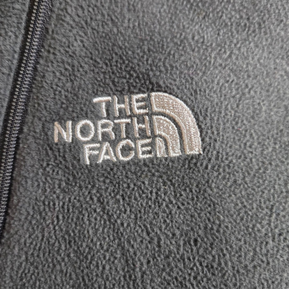 The North Face Dark Grey Quarter Zip Collared Fleece Pullover Sweater Size XL - Picture 3 of 10
